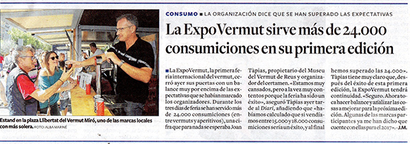 La ExpoVermut sirve más de 24.000 consumiciones en su primera edición